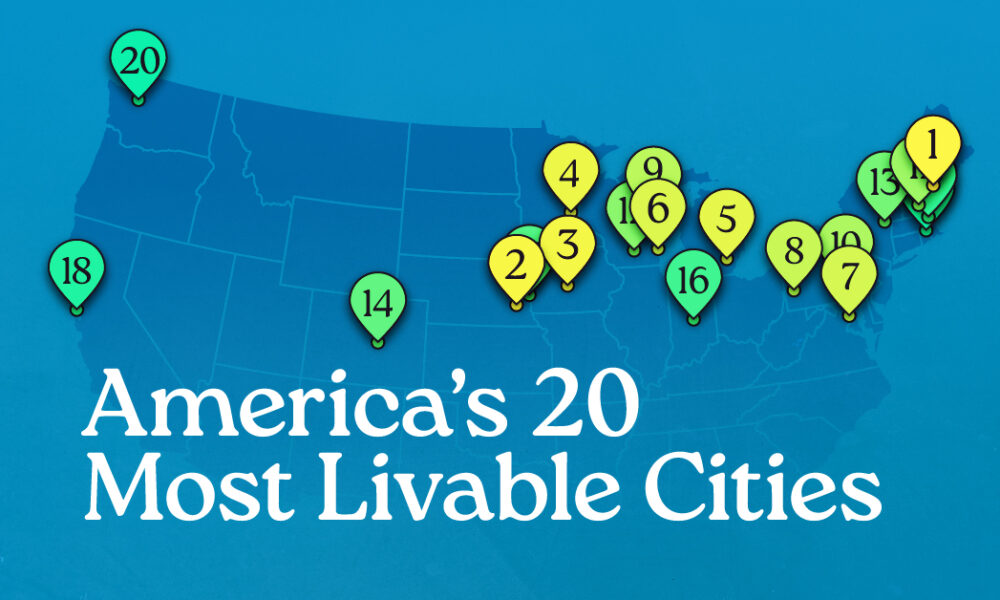 ランク付け: 米国で最も住みやすい都市トップ 20