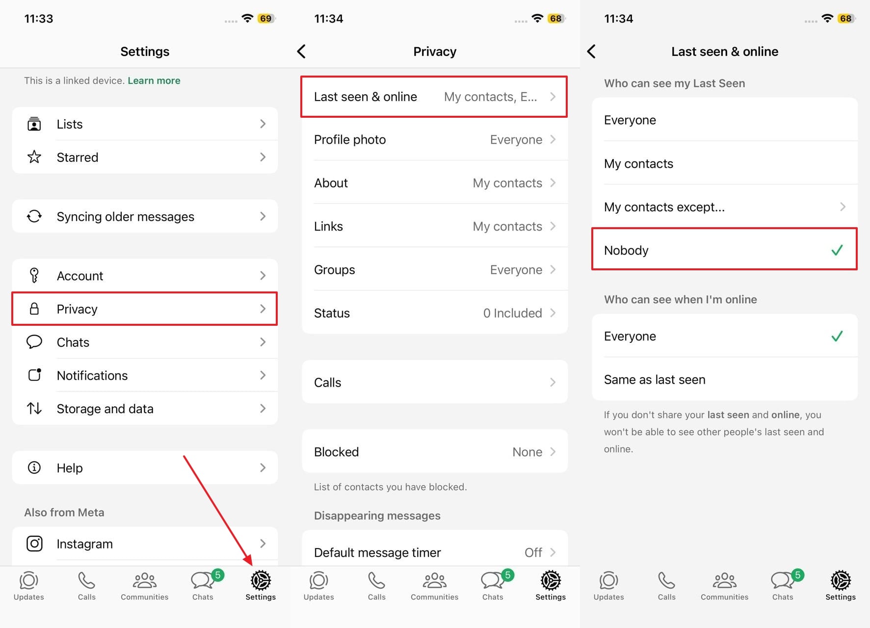 プライバシーのためにwhatsappで最後に見られた方法についての簡単なガイド
