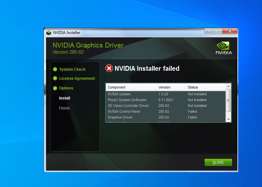 nvidiaインストーラーは、Windows 10/11で問題に失敗しました