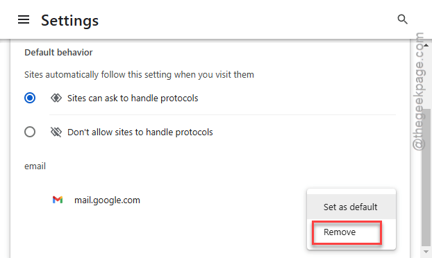 Google Chrome 上の Gmail で開くように電子メールのリンクを修正する